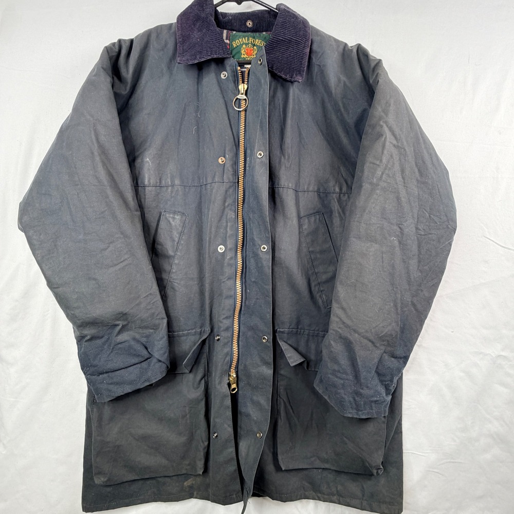 Men's Waxed Cotton Jacket - Navy